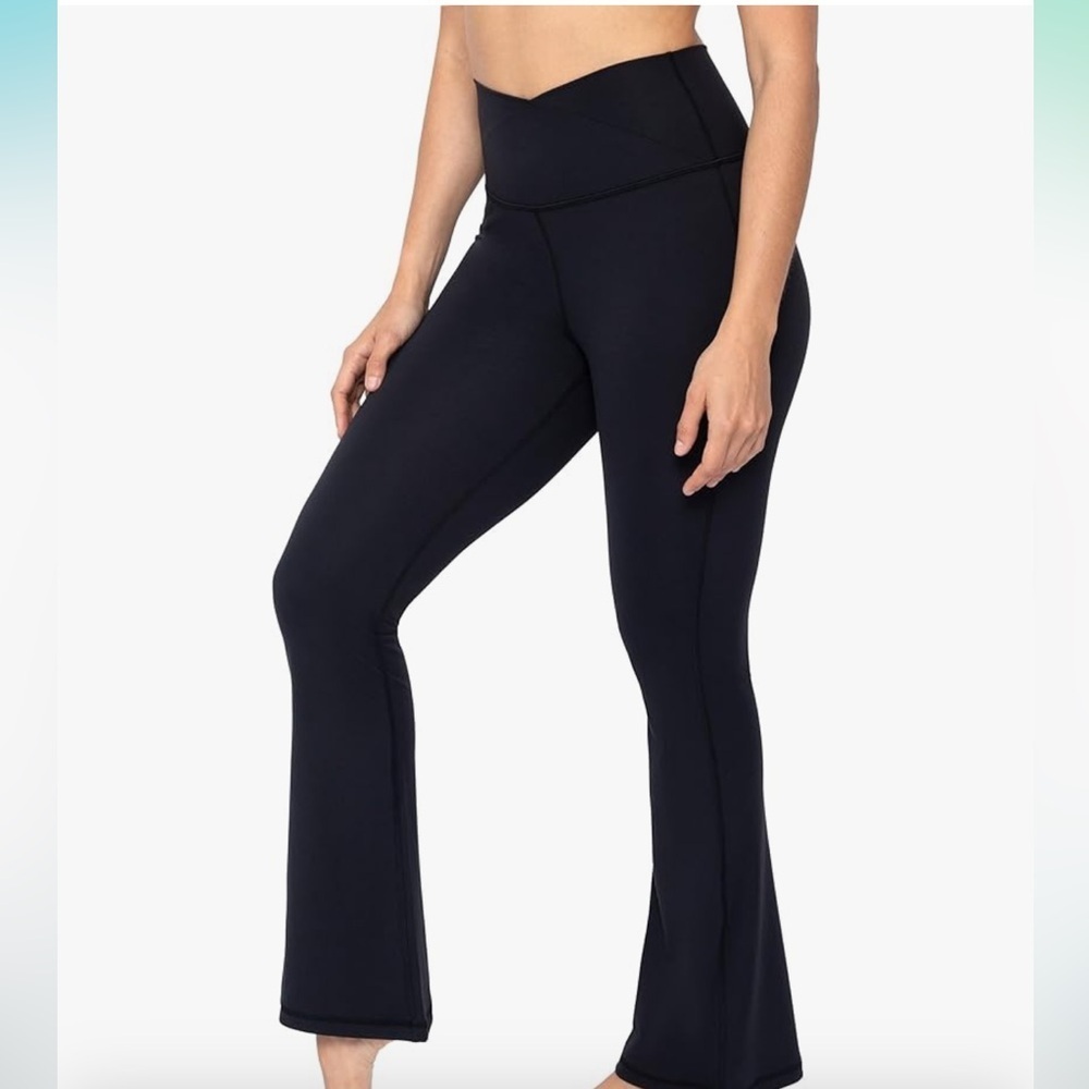 90 Degree  Wonderlink Madison High Elastic Free Crossover Waist Flare Leg Pant